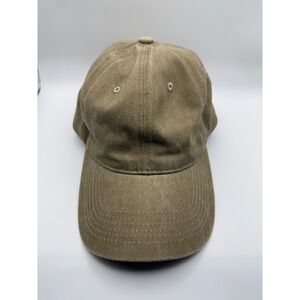 Khaki Cotton Twill Adjustable Baseball‎ Cap Casual Everyday Hat